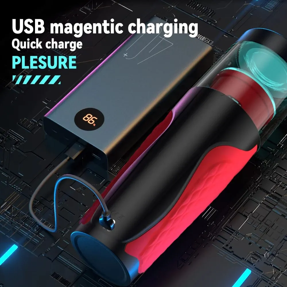 Telescopic Rotating Male Masturbator Automatic Mastubator Cup Vagina Masturbation Equipment Sex Toys for Men Adults Supplies — image 4