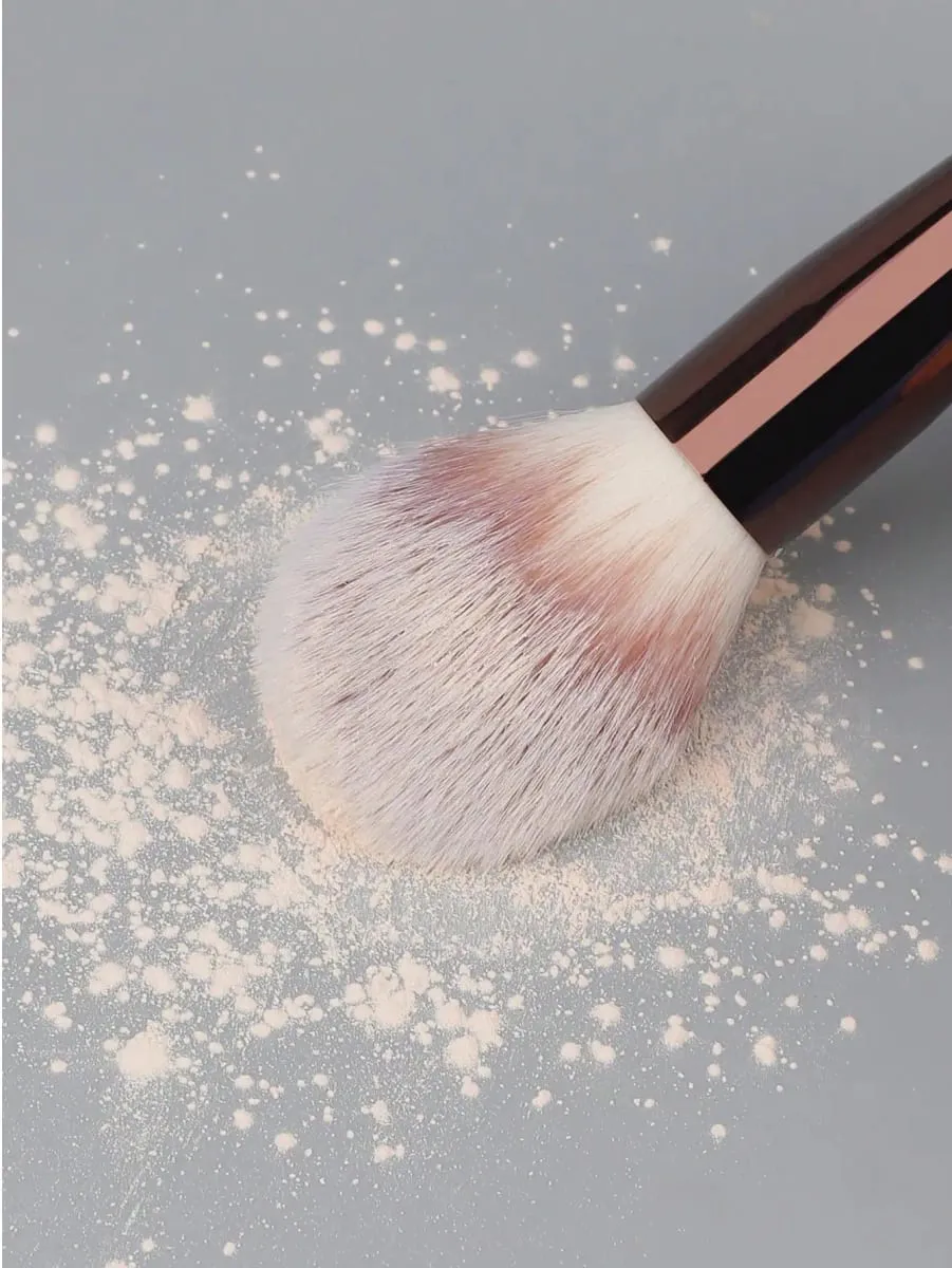 Conjunto de pincéis de maquiagem facial 1/2, pincéis de maquiagem de ponta dupla para base, contorno, pó, blush, iluminador e corretivo