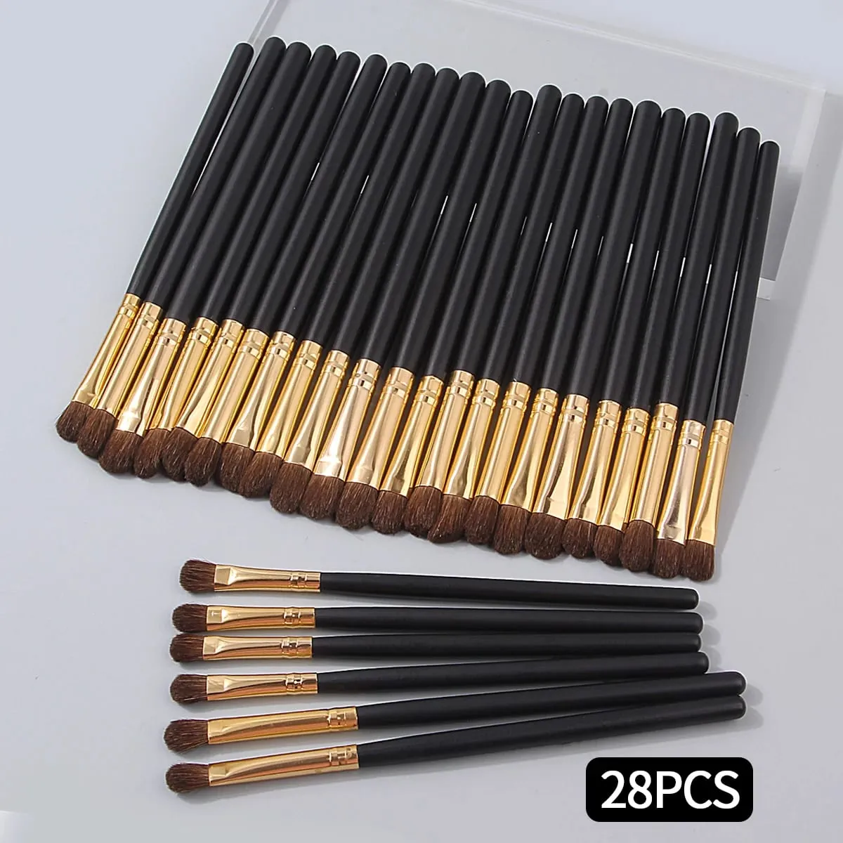 28-teiliges professionelles Augen-Make-up-Pinsel-Set, Lidschattenpinsel, Hochglanzpinsel, Applikationspinsel, komplettes Set an Make-up-Pinseln — image 1