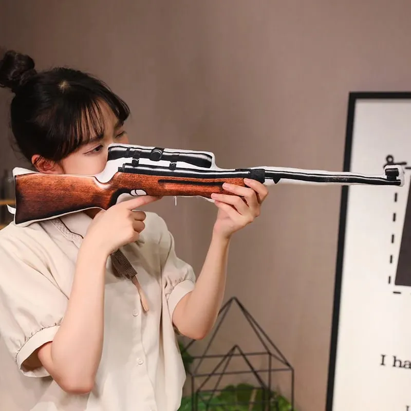 Simulation Gun Plush Pillow Images Printing Wheelgun Sniper Rifle Shooting Cushion Decoration Men Gift — image 6
