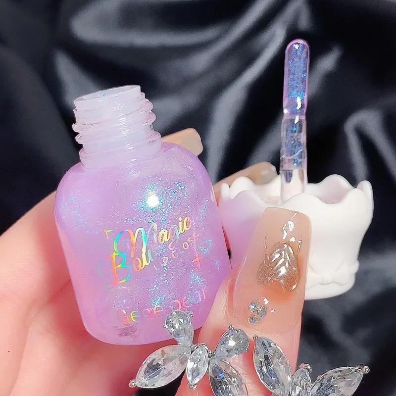Gege Bear Butterfly Knot Lip Gloss Moisturizing Hydrating Mirror Shine sparkling Non-stick Cup Lipstick Beauty Makeup — image 6