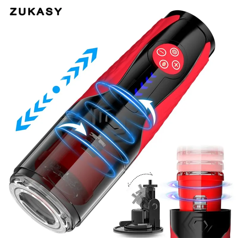 Teleskopischer männlicher Masturbator, automatischer Mastubator-Cup für Männer, 7 Schub-Rotationsmodi, Penispumpe, Kolben, Blowjob, Sexmaschine — image 10