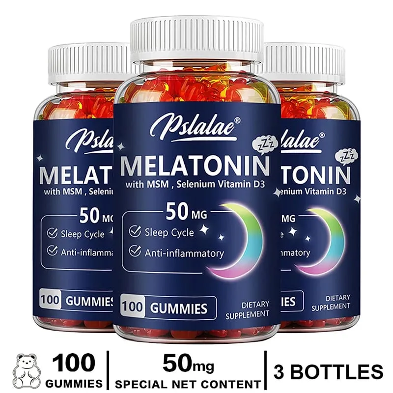 Gomas de melatonina 50mg - Ajudam a dormir, melhoram a qualidade do sono e apoiam o sono profundo