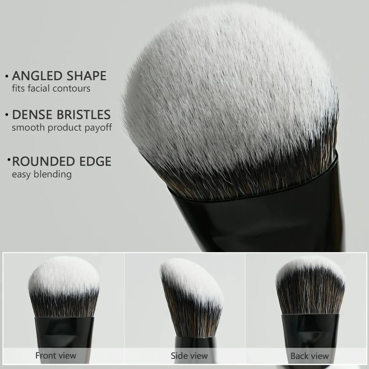 Foundation-Pinsel mit zwei Enden zum Mischen und Formen von Flüssigkeiten und Cremes — image 6