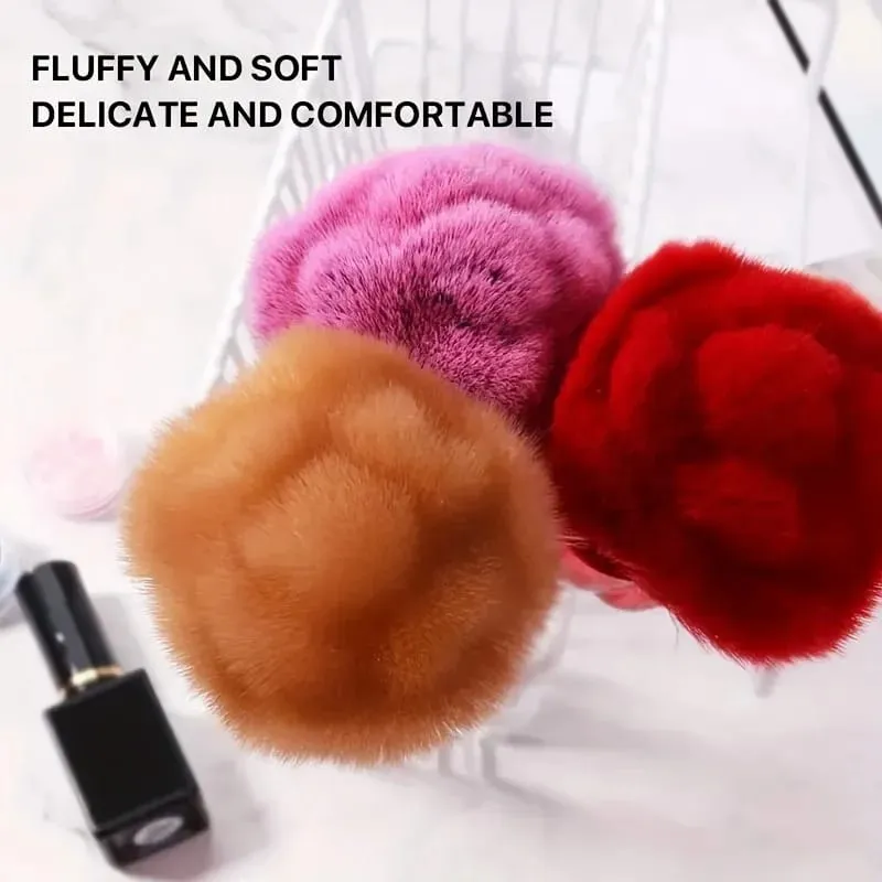 Una spazzola per polvere per unghie a forma di rosa Setole morbide Fondotinta per trucco Strumenti per fard e fondotinta Pennello per bellezza per fondotinta — image 4