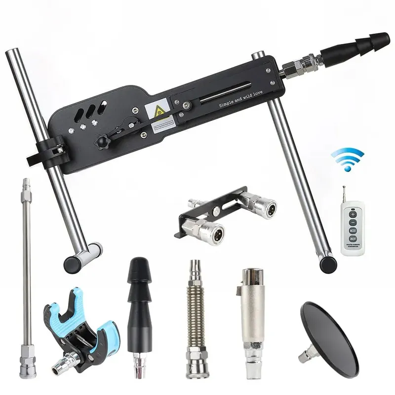 שדרוג מכונת סקס עם שלט רחוק Super Silent Ultra Adjustable Vac U Lock 30db 70W מכונת אהבה עם Big D חינם — image 26