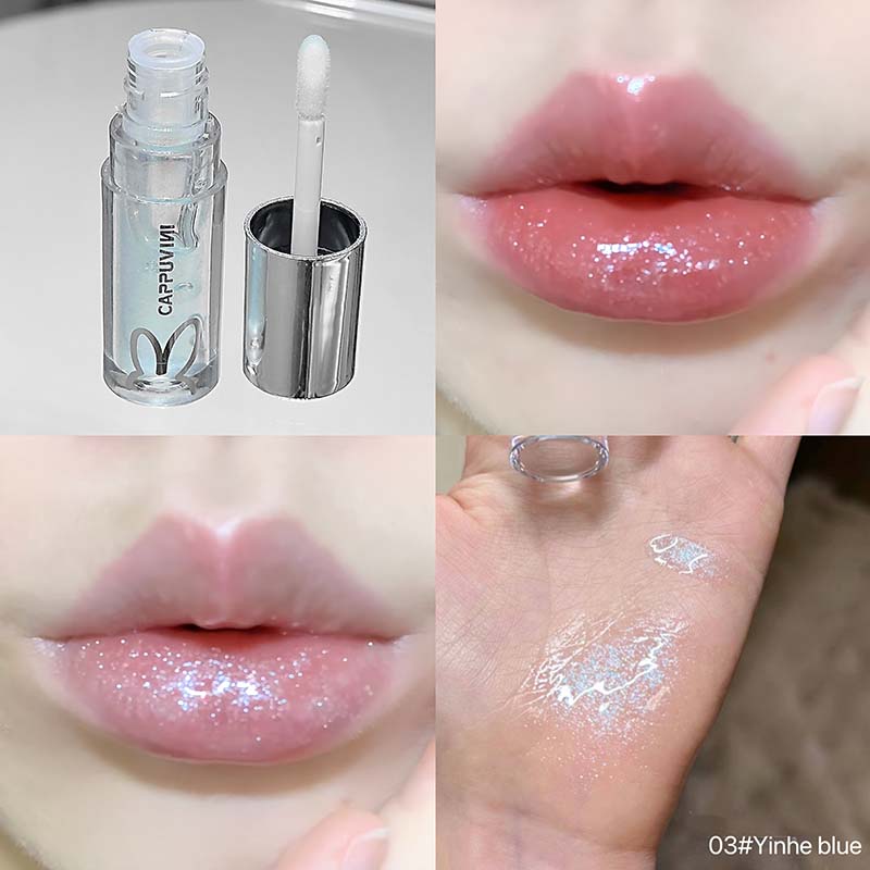 Kilauan Bibir Kilauan Coklat Cermin Berkilauan Tahan Lama Kilauan Bibir Air Lip Gloss Jeli Gebum Kalis Air Make Up Tint Bibir Pelembap — image 9