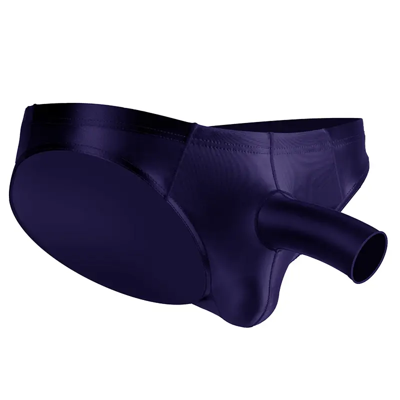 Men's glossy underwear open Pouch Panties Men Smooth Underwear Lingerie Hip Lifting High Elastic Bikini Briefs gay underwear — image 8