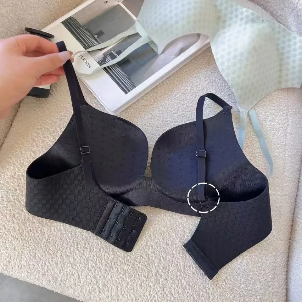 Nahtlose, bequeme, atmungsaktive Push-Up-Dessous für Frauen, kleine Brüste, zeigen einen großen Anti-Durchhänger-BH — image 5