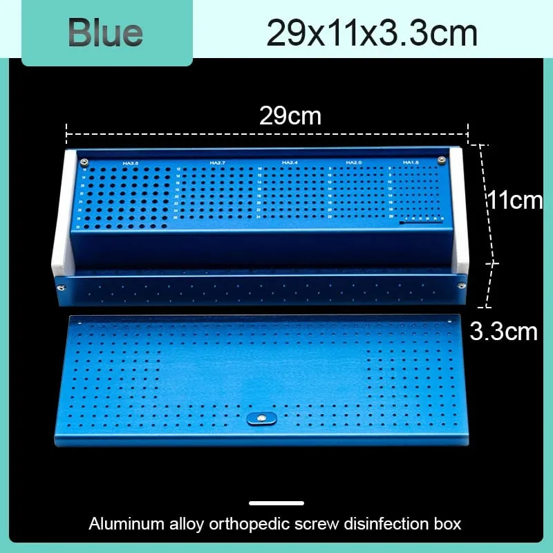 Haustier-Schraubenbox, Aluminiumlegierung, Sterilisationsbox, orthopädische Schraubeninstrumenten-Sterilisationsbox, Aufbewahrungskoffer, Make-up-Werkzeuge