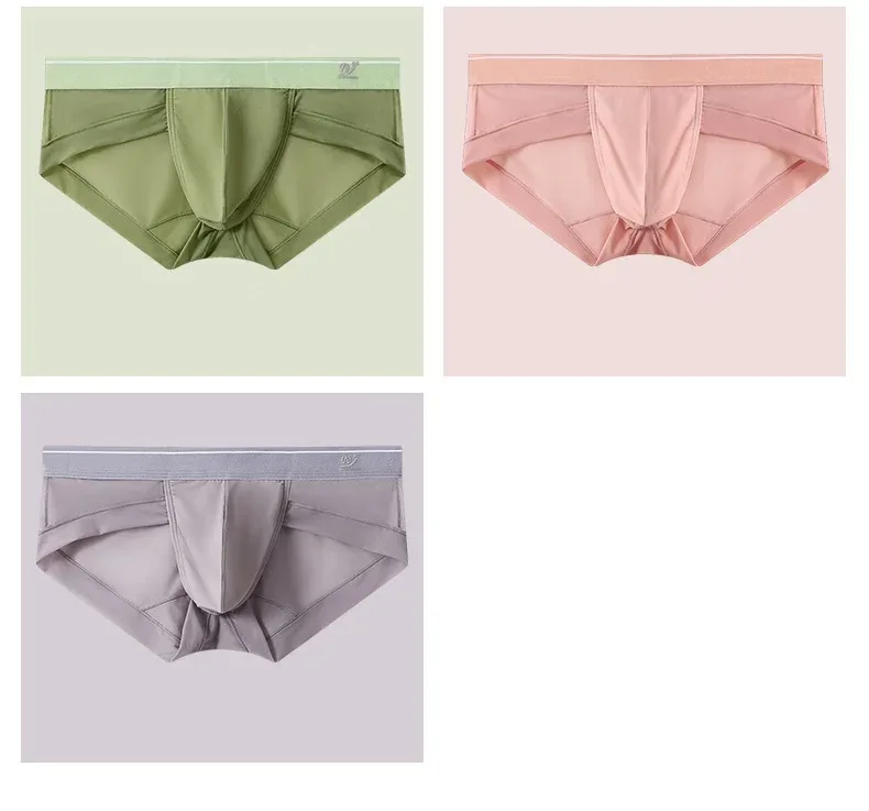 Herren-Slip, atmungsaktiv, 3D-Beutel, leicht, Herren-Bikini-Unterwäsche, weich, transparent, bequem, schnell trocknend, dehnbar, dreieckig für den Sommer — image 22