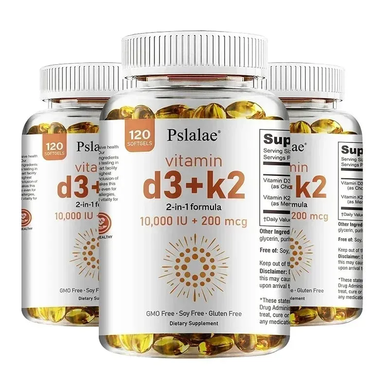 Vitamin D3 + K2 - Improves Calcium Metabolis Healthy Bone & Muscle Function Health Support Heart Joint Immune System Health — image 10