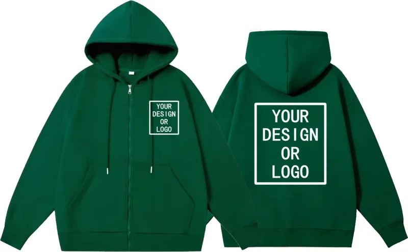 Personnalisez votre propre logo/photo Personnalisé Personnalisé Homme Femme Bricolage Fermeture Éclair Sweat à capuche Décontracté Sweat à capuche Nouveau Pull — image 9