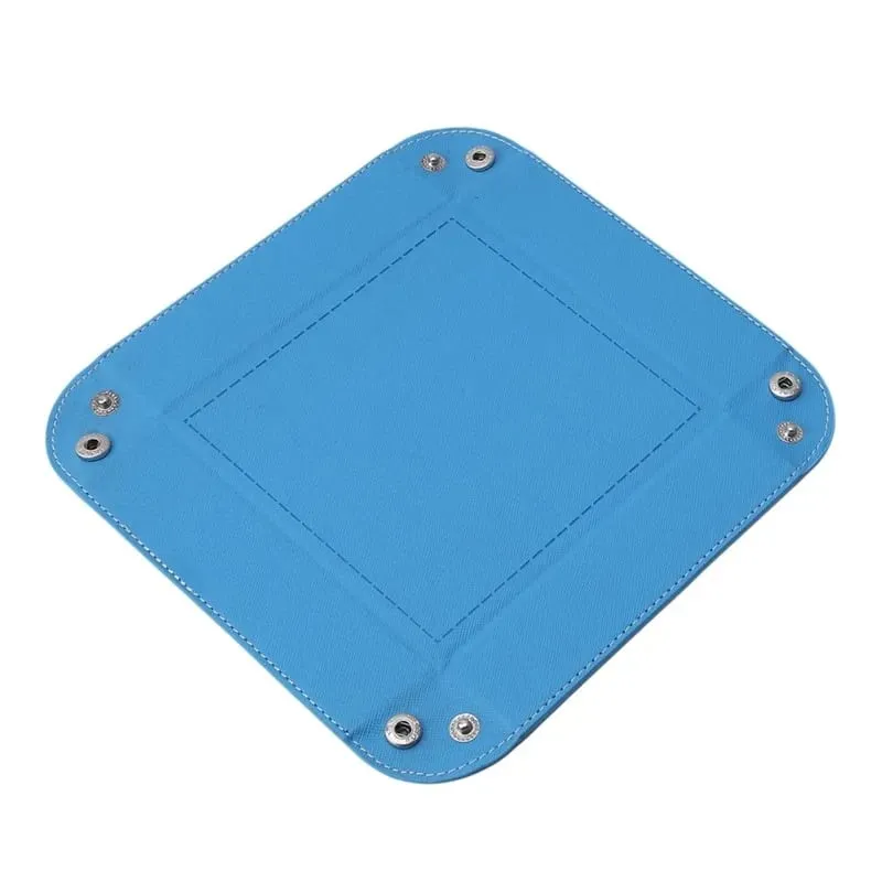 Speltärningsbricka Enfärgad tärningslåda Spel Tärningsförvaring Bärbar hopfällbar tärningsförvaring Rullbricka för användning — image 6