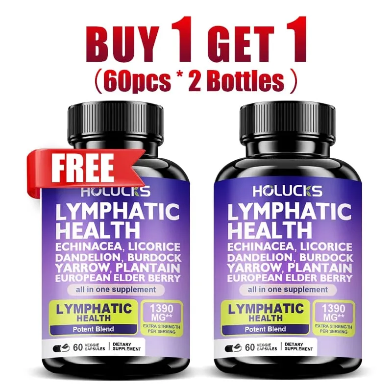 Acquista 2 Ricevi 2 gratis! Il supporto delle capsule per la salute linfatica pura riduce il gonfiore stimola la disintossicazione e il sistema immunitario migliora la circolazione — image 9