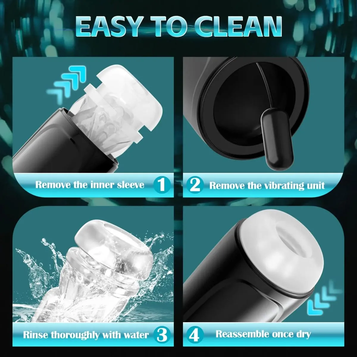 Automatic Male Masturbator 10 Sucking Vibrating Modes Mastubator Cup with 3D Realistic Textured Pocket Pussy Sex Toys for Men 18