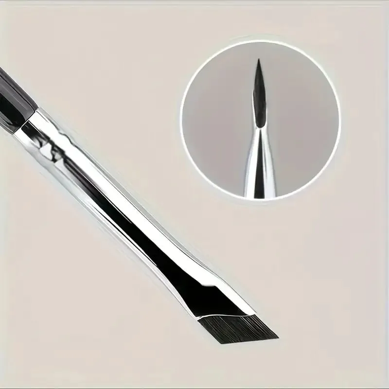 2/5 Stück Upgrade-Blade-Eyeliner-Pinsel, ultradünn, feiner Winkel, flacher Augenbrauenpinsel unter den Augen, Platzieren Sie präzise Detailpinsel — image 2