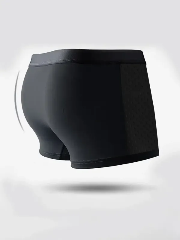 8pcs/set Men's Underwear Ice Silk Mesh Men Panties Breathable Traceless Fashion Panties Male Solid Color Boxer Shorts — image 3