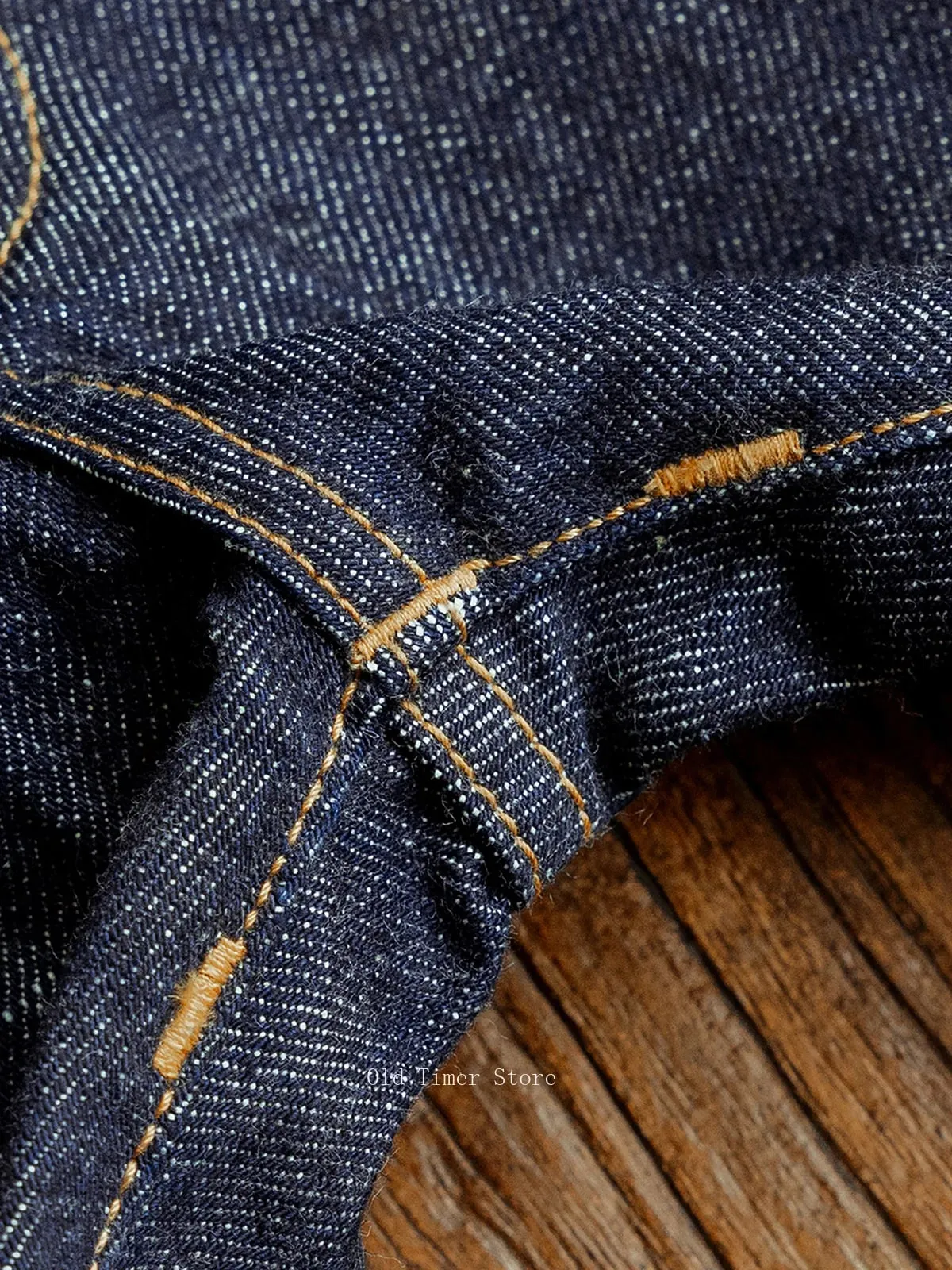 Red Tornado 511XX-0001 16oz Pink Line Selvedge Denim Jeans for Men Straight Fit Slim Silhouette