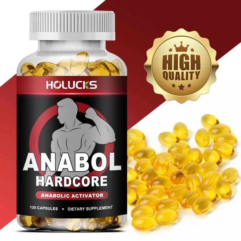 Anabol ฮาร์ดคอร์เสริมการเจริญเติบโตของกล้ามเนื้อสำหรับผู้ชายเพื่อสร้างประสิทธิภาพสูงแบบ Lean หนาแน่น เสริมสร้างการสนับสนุนสุขภาพโดยรวม — image 1