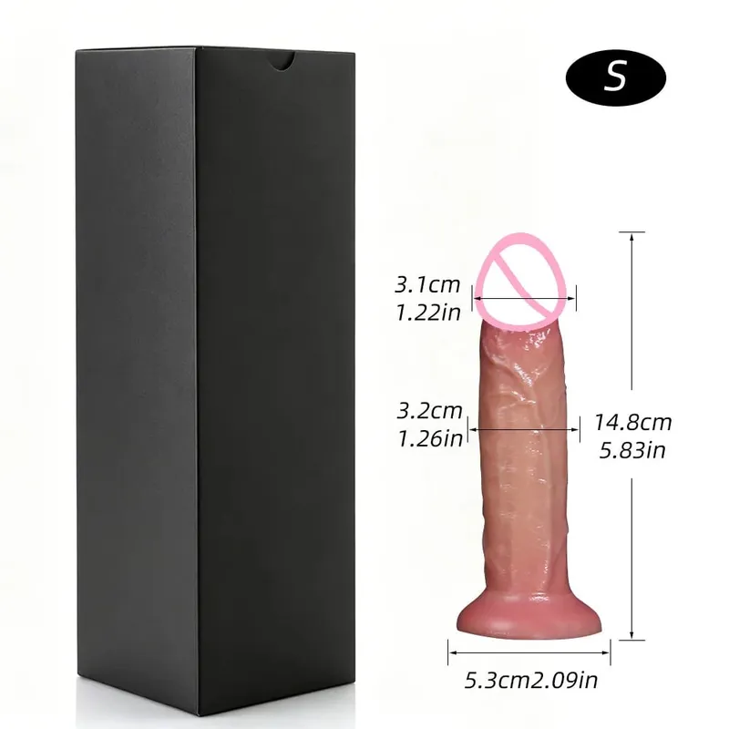 Realistischer Silikondildo mit Saugnapf G-Punkt Analdildos Strapon Dick Analplug Masturbator Erwachsene Sexspielzeuge für Frauen — image 20