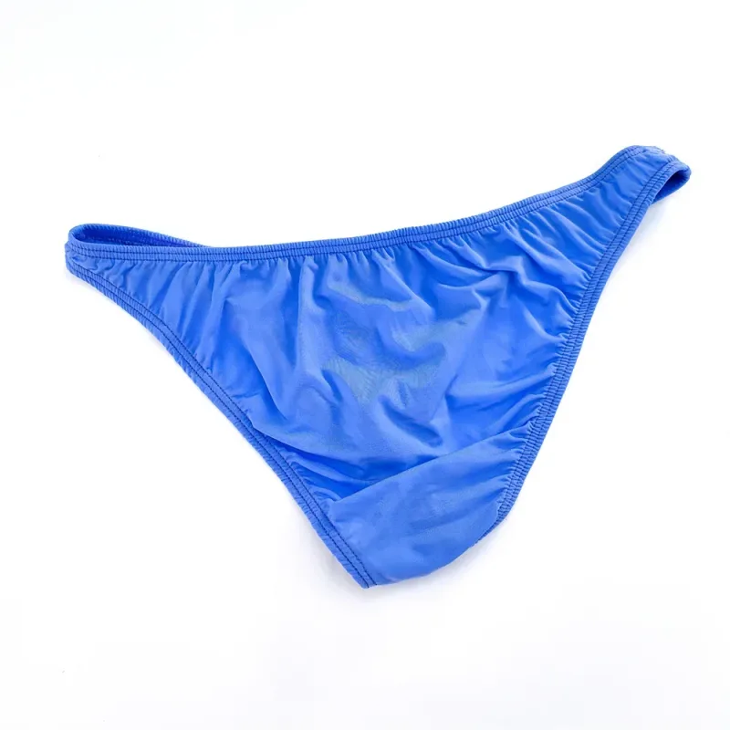 Rosa Herren-Slips, Nylon-Spandex, bequeme, atmungsaktive Unterhose mit niedriger Taille, schnell trocknende Herren-Bikini-Unterwäsche aus Eisseide — image 4
