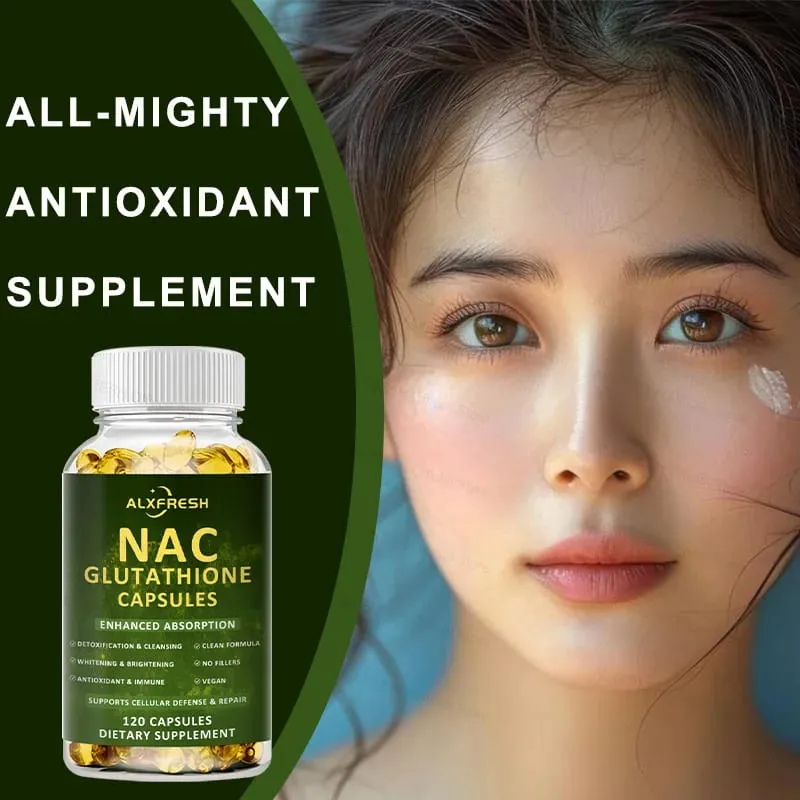 Premium NAC + Glutatione Complex Detox e potenziamento antiossidante con vitamina C | Supplemento per la salute del sistema immunitario a supporto del fegato