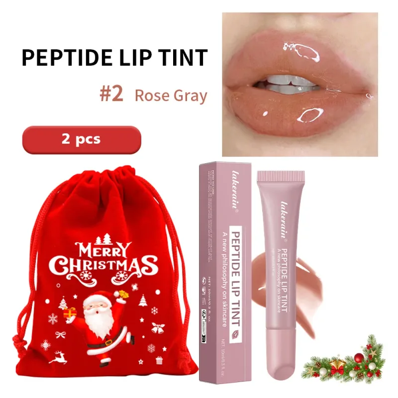 Mirror Glass Shine Lip Gloss Transparent Halo Dyeing Long Lasting Moisturizing Waterproof Cosmetics Christmas Makeup Gift