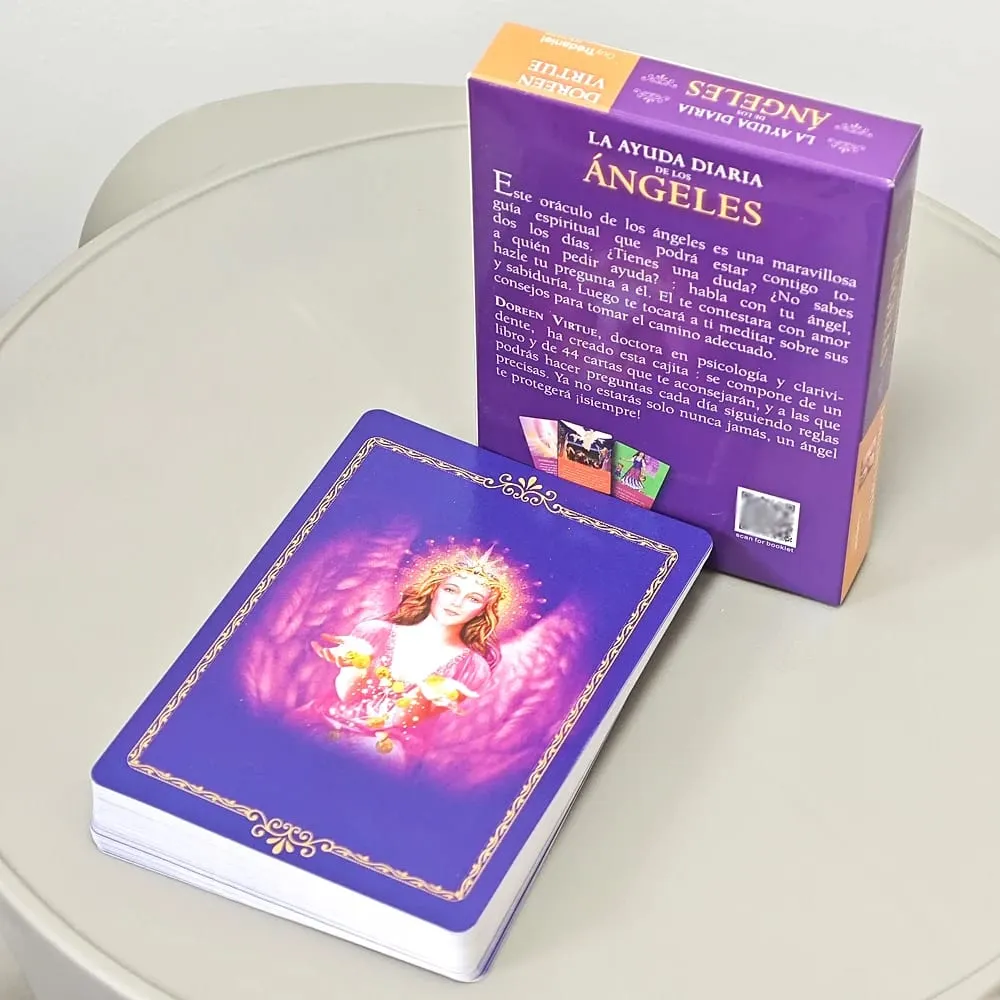Conseils quotidiens de vos anges Oracle Deck 10,4 x 7,3 cm, édition espagnole, 44 cartes — image 6