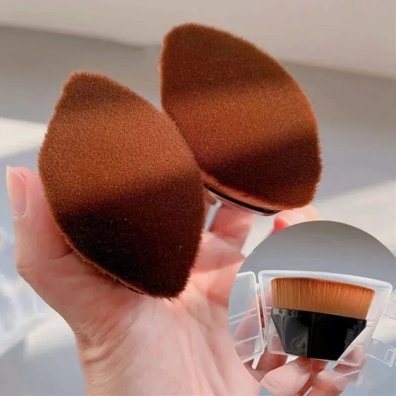 1/2ks Nový kouzelný štětec na make-up Beauty Powder Face Blush Štětce Přenosný profesionální podkladový štětec Velký kosmetický měkký základ — image 2