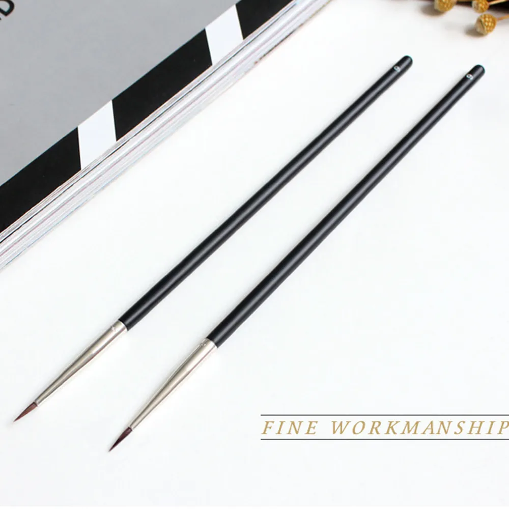Hot Eye Tools แปรงแต่งหน้า Fine Mink Hair แปรงอายไลเนอร์สีดำปากกาอายไลเนอร์ Eyebrow แปรงครีม — image 3