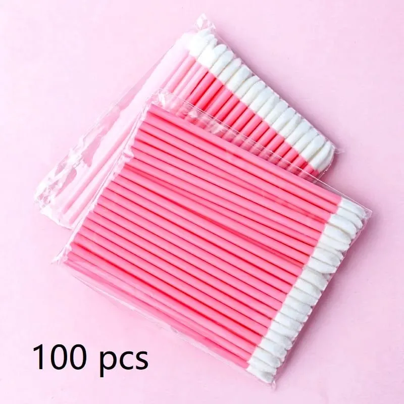 Štětce na make-up 5/50/100 ks štětce na černé rty Aplikátor štětce na řasy Lesklé rtěnky Hůlky Kosmetický profesionální nástroj na líčení — image 8