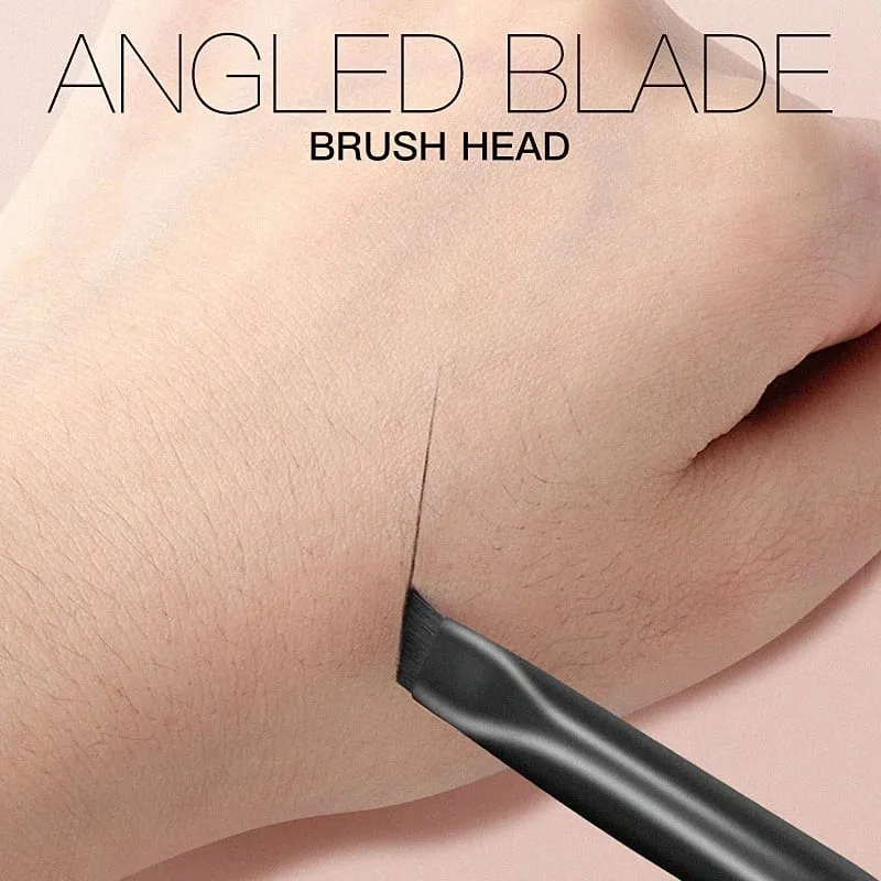 4 stks Blade Make-up Kwasten Schuine Dunne Wenkbrauw Borstel Platte Fijne Eyeliner Borstel Professionele Liner Brow Make Up Tools — image 5