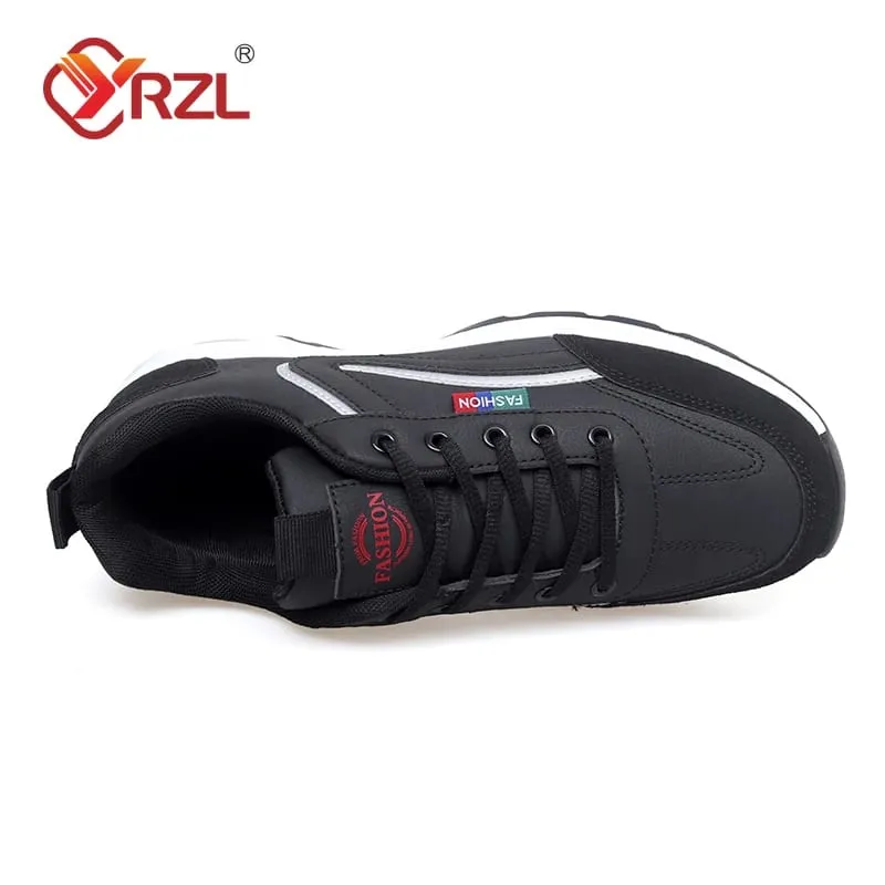 Men Shoes Spring Autumn Waterproof Walking White Sneakers Man Leather Sports Shoes Non-Slip Footwear Tennis for Men — image 5