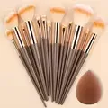 Professiona 13PCS Set Berus Mekap Foundation Eyeshadow Blush Powder Campuran Kosmetik Gebu Lembut Set Lengkap Alat Solekan Wanita