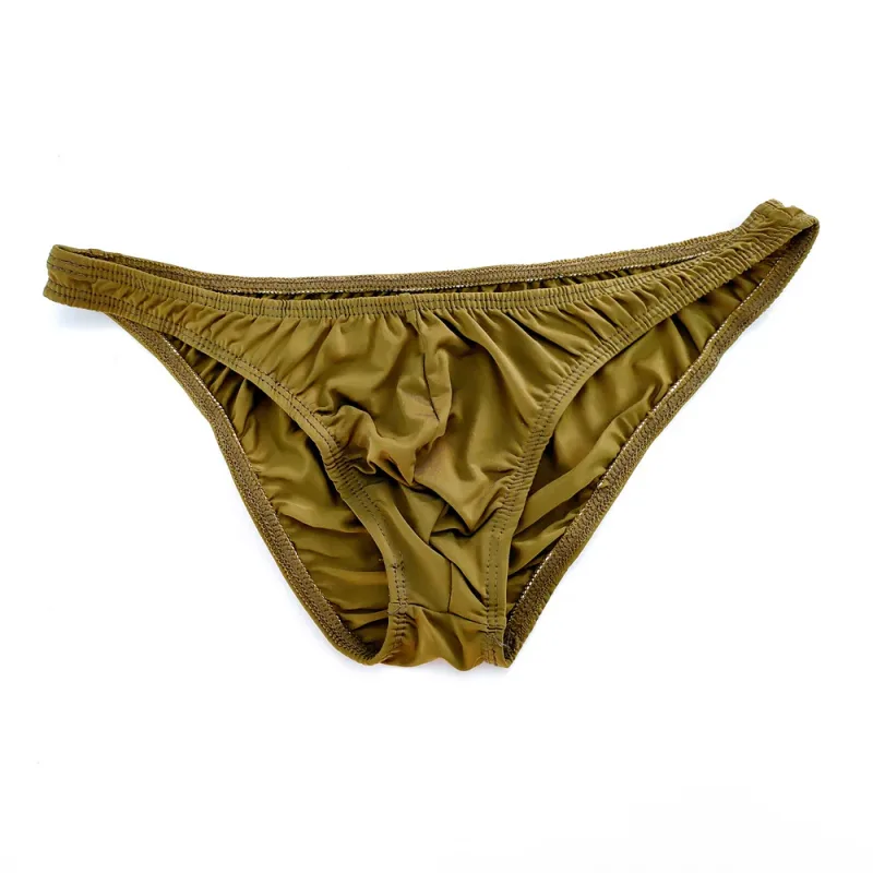 Rosa Herren-Slips, Nylon-Spandex, bequeme, atmungsaktive Unterhose mit niedriger Taille, schnell trocknende Herren-Bikini-Unterwäsche aus Eisseide — image 9