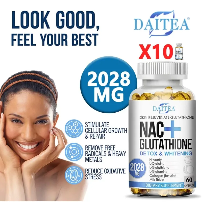 NAC Supplement L-Glutathion Intrazellulärer Antioxidanskomplex – Fördert die reinigende Entgiftung und Reparatur. Reduziert Liposomen — image 3