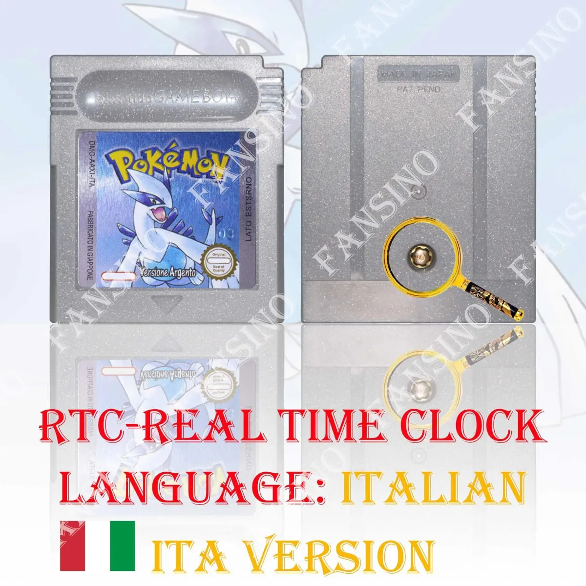 GB/GBC Echtzeituhr Pokemon Crystal/Gold/Silver Version Videospielkassette mit Batterie USA/NOE/FRA/ESP/ITA Version — image 23