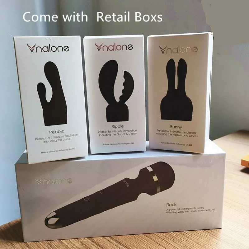 Nalone Krachtige Vibrator Optioneel 3 Nozzles USB Opladen Toverstaf AV Vibrator Stimulator Trillingen Dildo Volwassen 18+ Vrouwen Seksspeeltje