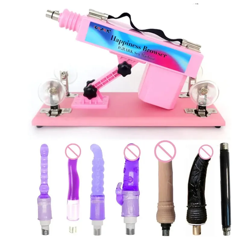Macchina automatica del sesso del vibratore del motore forte con gli allegati del dildo Giocattoli regolabili del sesso della macchina di amore della pistola per il gioco adulto delle donne dell'uomo — image 18