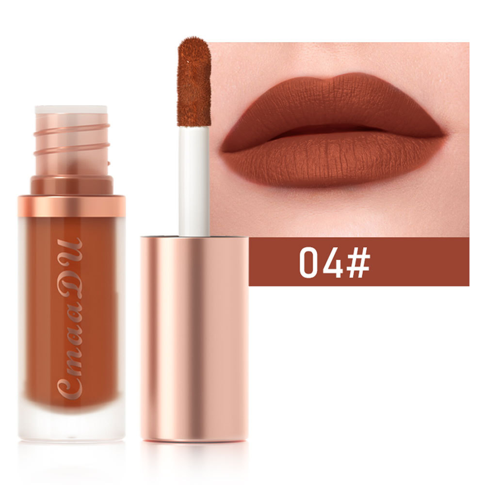 1 stücke Wasserdichte Matte Samt Lip Glasur Feuchtigkeitsspendende Langlebige Nicht-stick Tasse Nicht Leicht Zu Verblassen Lip Gloss lippenstift Make-Up — image 12