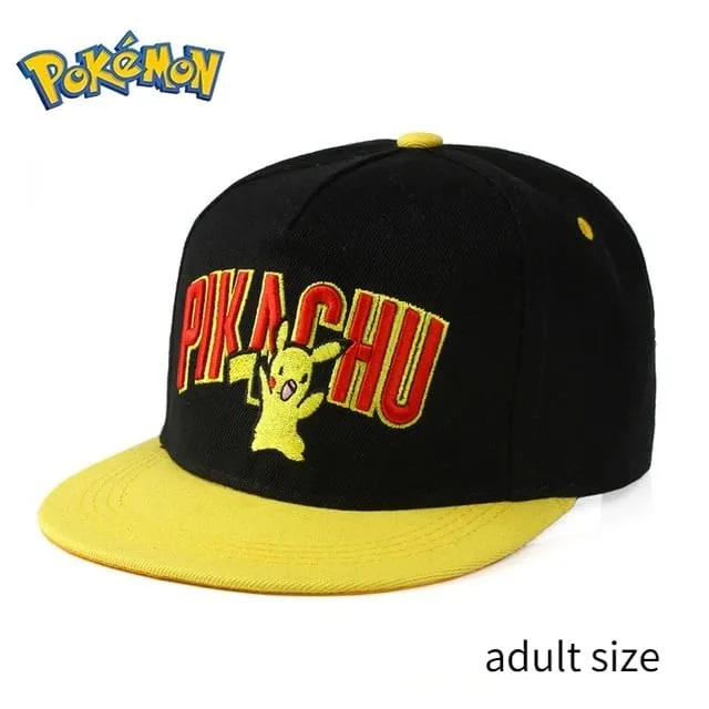 Pokemon Pikachu Berretto da baseball Anime Cartoon Figura Cosplay Cappello regolabile Donna Uomo Bambini Sport Berretti Hip Hop Giocattoli Regalo di compleanno — image 39