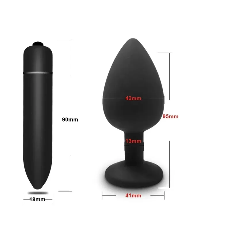 Anal Spielzeug Weiche Silikon Anal Plug Mini Bullet Vibrator Butt Plug Männer Frauen Homosexuell Paare Anal Prostata Stimulator Sex Spielzeug für Erwachsene — image 13