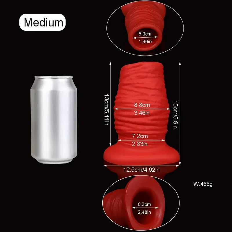 3/3.46/3.85 Inch Huge Hollow Anal Plug Liquid Silicone Soft Butt Plug Vaginal Anal Expansion Speculum Gay Fisting BDSM Sex Toys