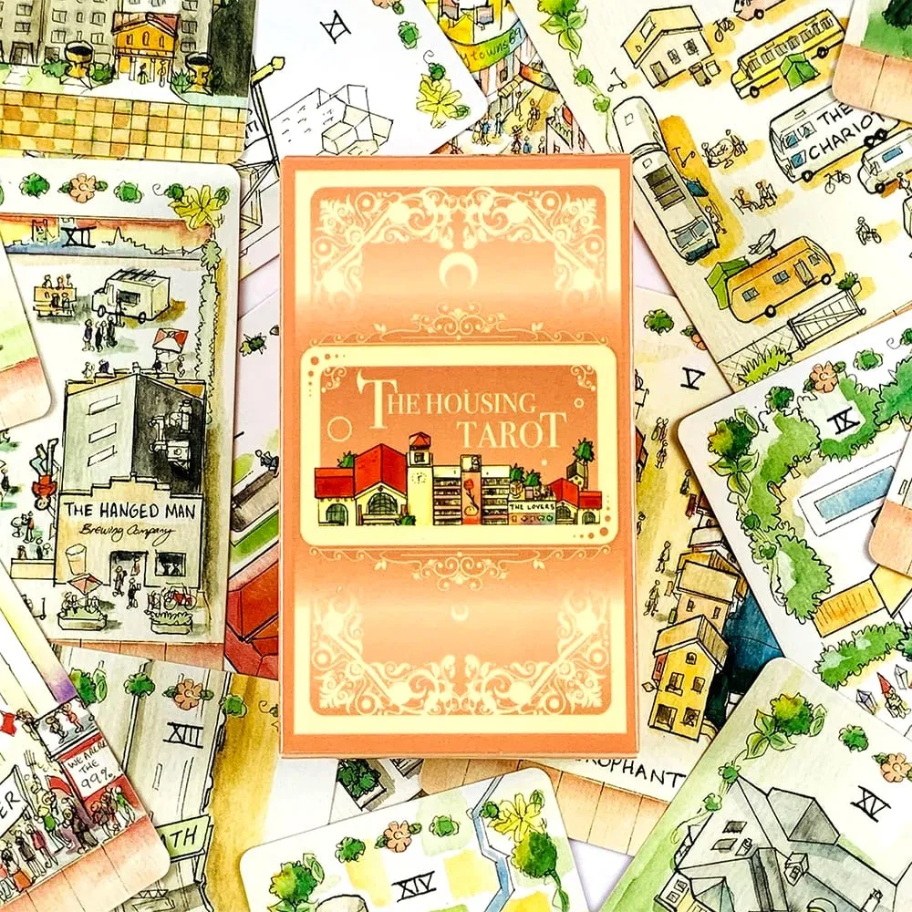 L'alloggiamento Tarocchi 78 carte Versione inglese Divinazione Giochi da tavolo Gioco di carte Riunioni di famiglia Intrattenimento Tarocchi — image 3