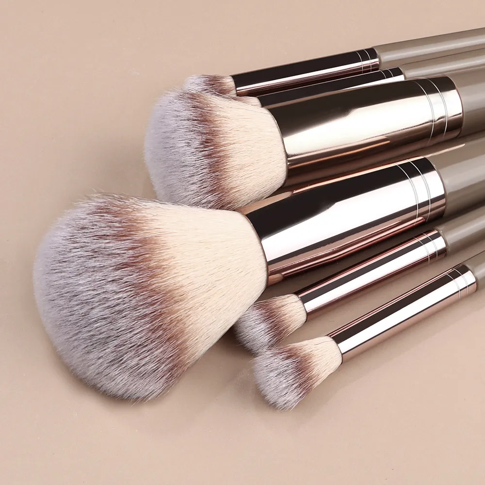 1-20 pçs pincéis de maquiagem conjunto sombra de olho fundação blush iluminador corretivo ferramenta de beleza feminina puffs beleza esponjas polegar puffs — image 3