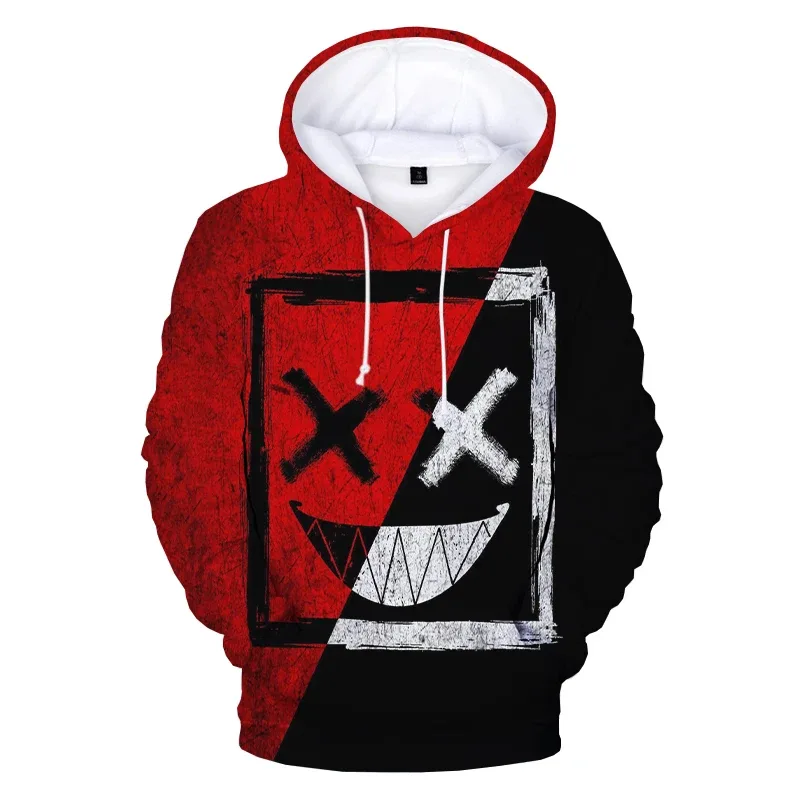 Patrón de moda diablo cara sonriente 3D impreso Sudadera con capucha sudaderas hombres mujeres moda Casual divertido jerseys sudaderas con capucha de Hip Hop — image 23