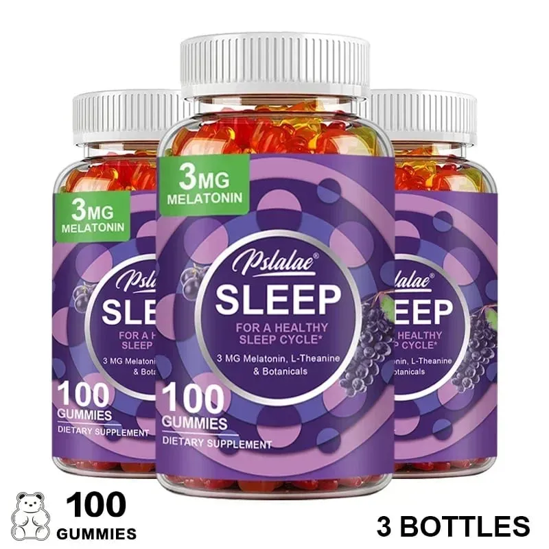 เมลาโทนิน Gummies ความวิตกกังวลความเครียดบรรเทาช่วย Sleep Save Insomnia การปรับนาฬิการ่างกายสำหรับผู้ใหญ่ — image 9