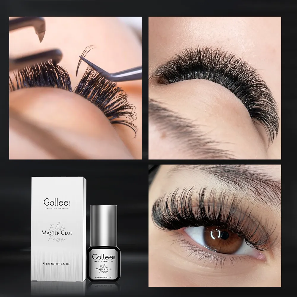 Gollee สำหรับ Master of Eyelash Grafting 0.5s แห้งเร็วการเก็บรักษา 6-8 สัปดาห์ Eyelash Extension กาวกันน้ำ Max Bonding — image 5