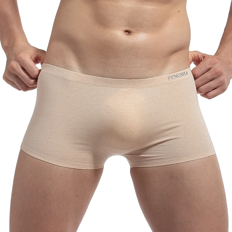Männer Unterwäsche Boxer Männer Elastizität Atmungsaktiv Trunk Boxer Bequeme Nahtlose Mann Solide Unterhose Shorts Höschen